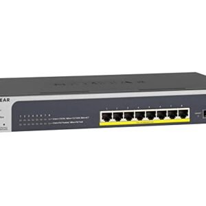 Netgear ProSAFE GS510TPP 8-Port Gigabit Ethernet PoE+ Compliant Managed Switch with SFP