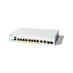 Cisco Catalyst 1300 8-Port Gigabit PoE+ Switch + 2 x Gig Combo | C1300-8P-E-2G