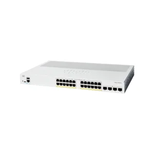 Cisco Catalyst C1300-24P-4G POE Managed Switch, 24 Port GE, PoE, 4x1GE SFP