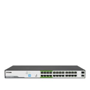D-Link DGS-F1026P-E 250M 24-Port 1000Mbps PoE Switch with 2 SFP Ports
