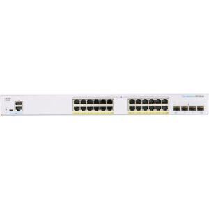Cisco CBS350-24P-4G 24-Port Gigabit PoE+ Compliant Managed Switch with SFP 195W